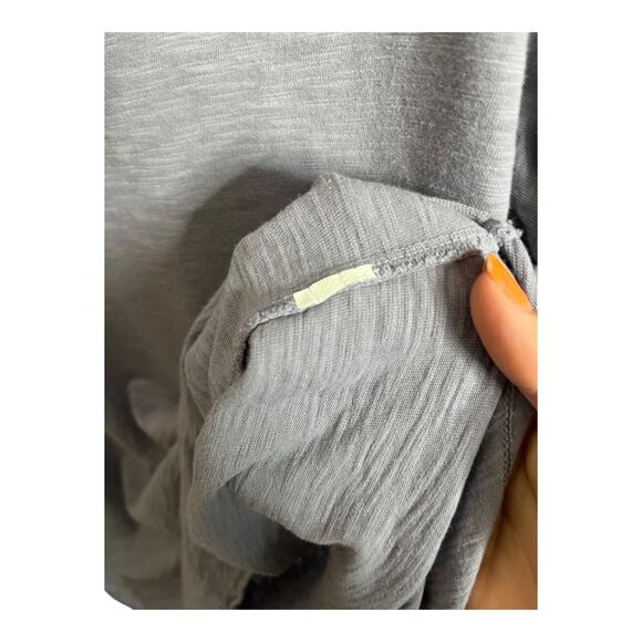 Mododoc burnout purple lavender long sleeve tapered shirt gentle v-neck large - Picture 5 of 6